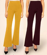 Pretty Graceful Bellbottom Pants For Women