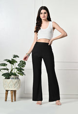 Trendy Glamorous Women Black Trousers