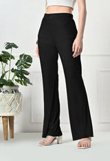 Trendy Glamorous Women Black Trousers