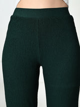 Trendy Glamorous Women Green Trousers