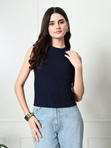 Stylish Glamorous Girls and Womens Navy Blue Tops