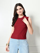 Stylish Glamorous Girls and Womens Maroon Tops