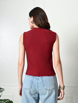 Stylish Glamorous Girls and Womens Maroon Tops