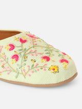 Pairs4U Pista Canvas Upper Flats with Embroidered For Womens