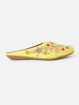 Pairs4U Lemon Canvas upper Flats with Embroidered For Womens