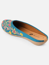 Pairs4U Rama Canvas Upper Flats with Embroidered For Womens