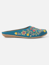 Pairs4U Rama Canvas Upper Flats with Embroidered For Womens
