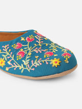 Pairs4U Rama Canvas Upper Flats with Embroidered For Womens