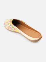 Pairs4U Multi Canvas Upper Flats with Embroidered For Womens