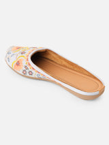 Pairs4U Sky Blue Canvas Upper Flats with Embroidered For Womens