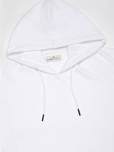 Stitch Hub White Loop knit Hoodie - Long Sleeve, Regular Fit
