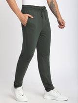 Stitch Hub Olive Loop knit Track Pant for Men