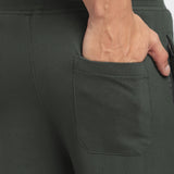 Stitch Hub Olive Loop knit Track Pant for Men