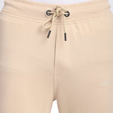 Stitch Hub Beige Loop knit Track Pant for Men