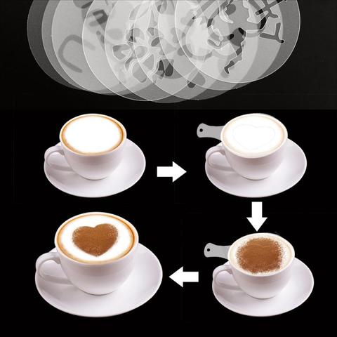 Plastic White 16 Pcs Coffee Stencil, For Home, Packaging Type: Packet at Rs  35/piece in Vasai