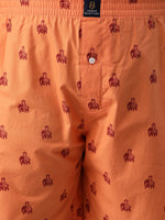 Urban Scottish Mens Orange Pure Cotton Printed Plus Size 3Xl Regular Boxers-6