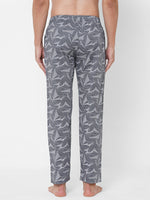 Urban Scottish Men Printed Casual Grey Pyjama-5