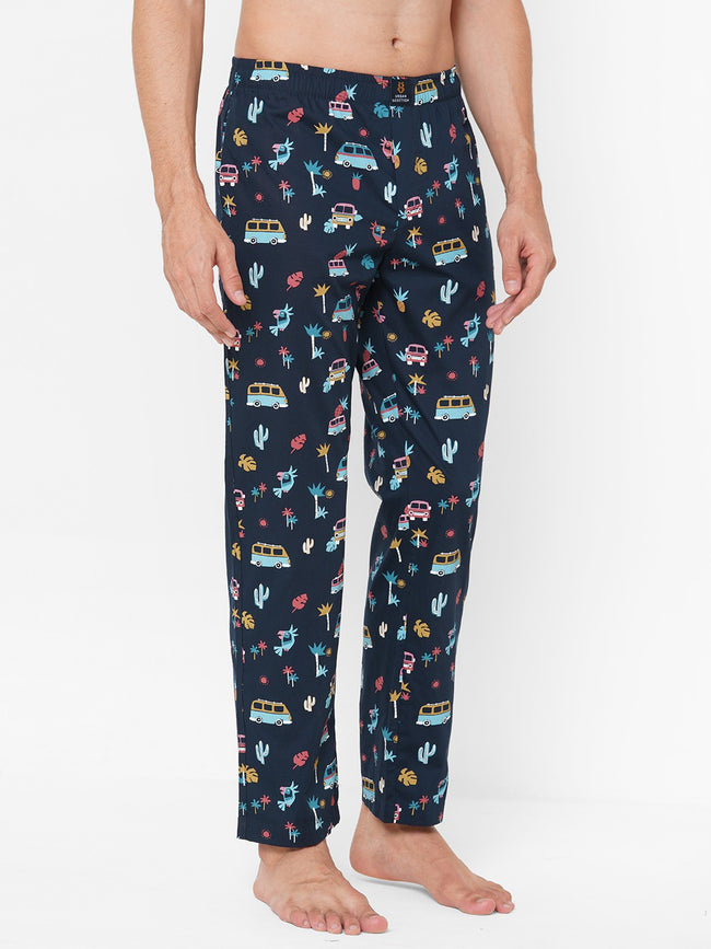 Urban Scottish Men Printed Casual Multi Pyjama