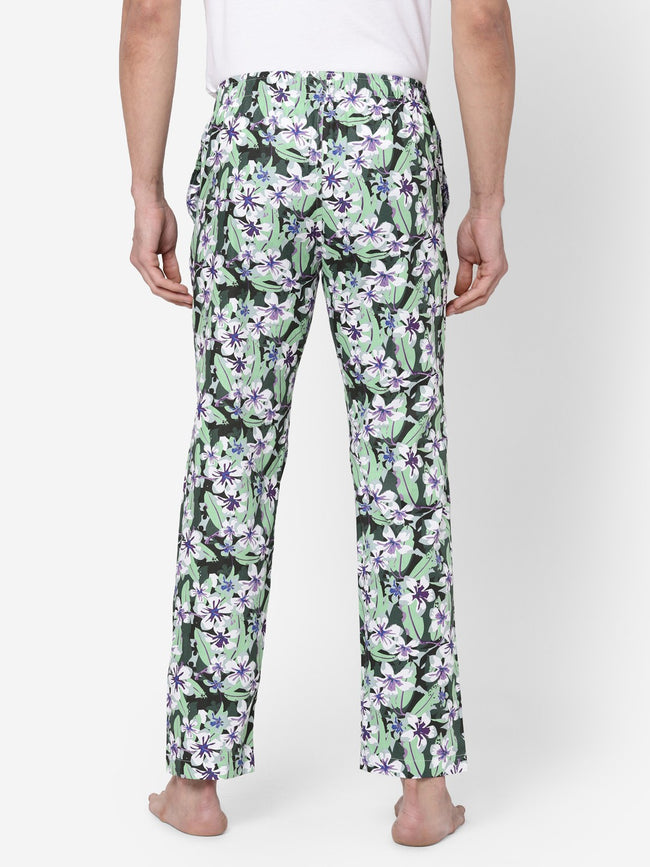 Urban Scottish Men Floral Print Casual Multi Pyjama