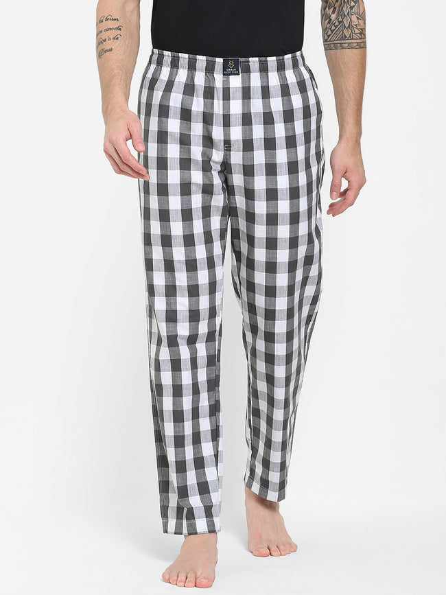 Urban Scottish Men Checkered Grey Pyjama