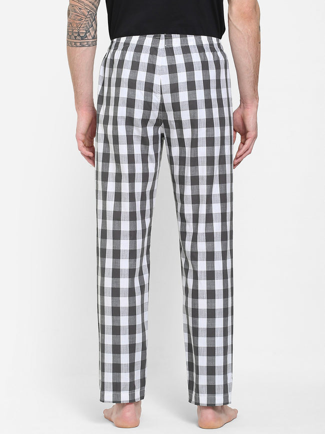 Urban Scottish Men Checkered Grey Pyjama
