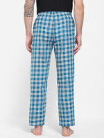 Urban Scottish Men Checkered Blue Pyjama-3