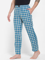 Urban Scottish Men Checkered Blue Pyjama-4