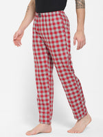 Urban Scottish Men Checkered Red Pyjama-4