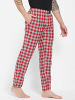 Urban Scottish Men Checkered Red Pyjama-5