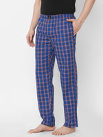 Urban Scottish Men Checkered Casual Blue Pyjama-4