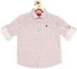 Urban Scottish Boys Printed Casual Red, White Shirt