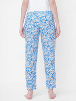Urban Scottish Women Floral Print Casual Blue Pyjama-3