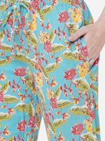 Urban Scottish Women Floral Print Casual Multi Pyjama-6