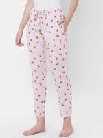 Urban Scottish Women Printed Casual Pink Pyjama-4