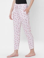 Urban Scottish Women Striped Casual Pink Pyjama-4