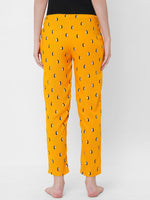 Urban Scottish Women Printed Casual Mustard Pyjama-3