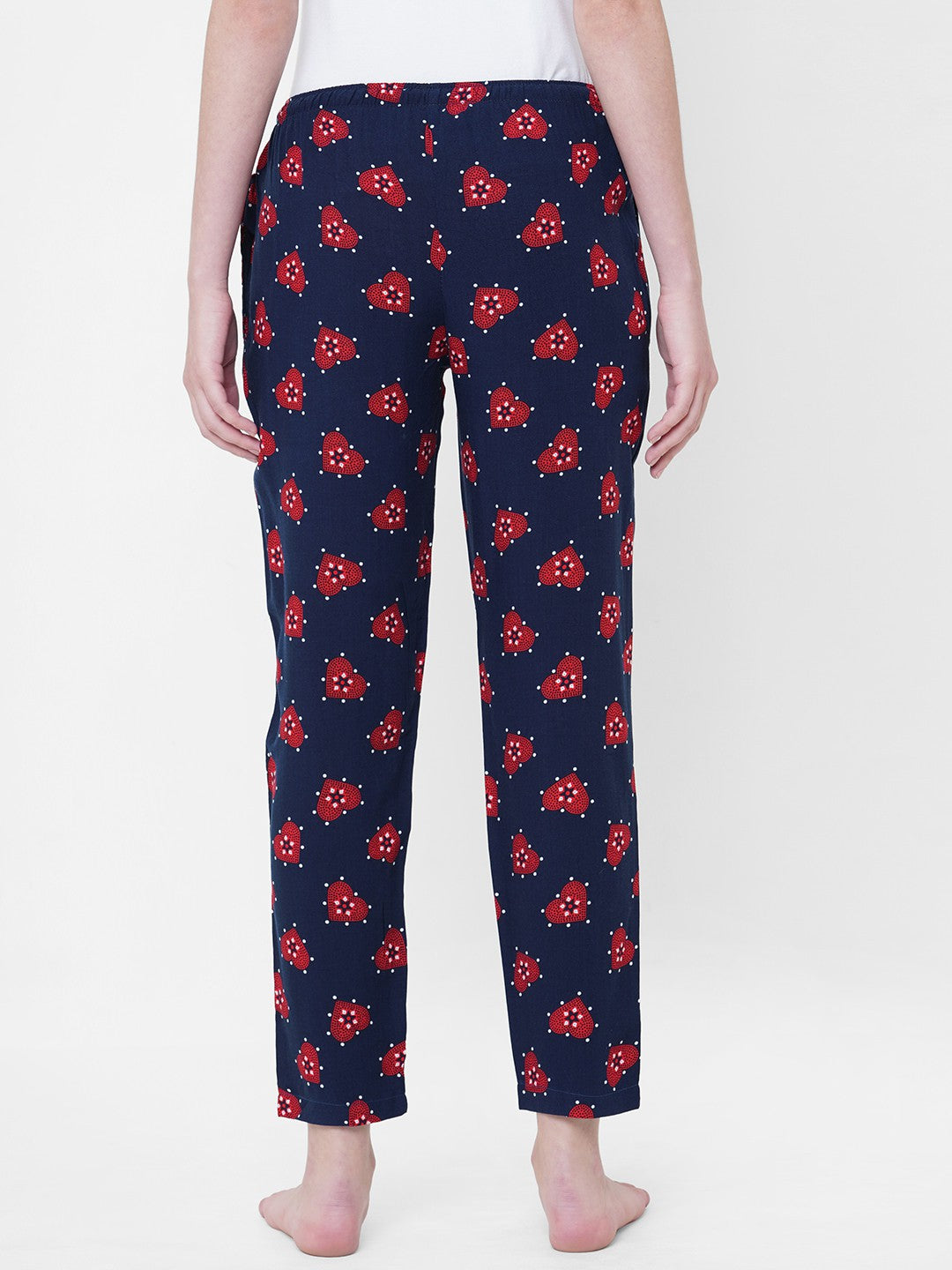 Urban Scottish Women Printed Casual Navy Pyjama