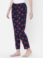 Urban Scottish Women Printed Casual Navy Pyjama-4