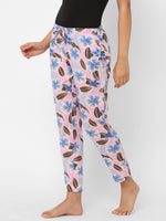 Urban Scottish Women Floral Print Lounge Wear Pink Pyjama-4