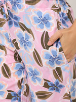 Urban Scottish Women Floral Print Lounge Wear Pink Pyjama-6